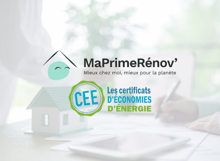 Logos des aides financières comme MaPrimeRénov'