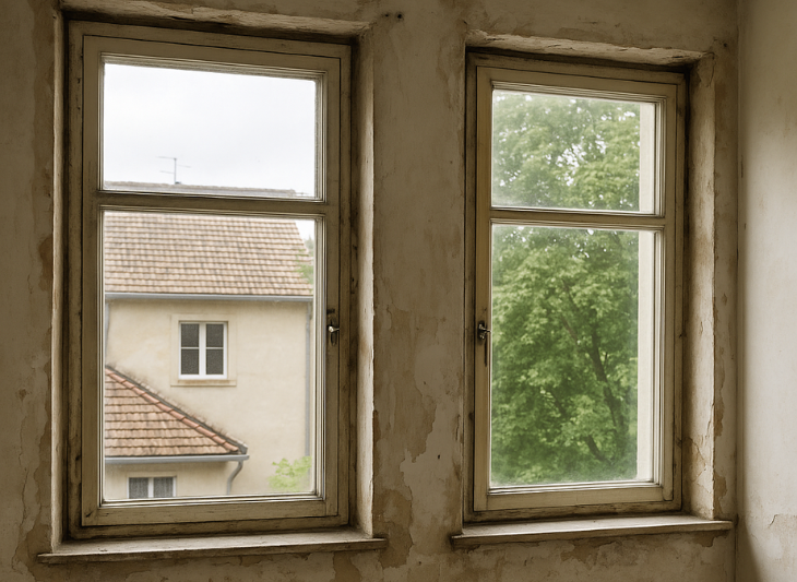 Étape 1 - Ancienne fenêtre avant travaux