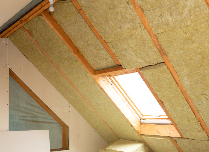 Panneaux de laine de roche pour combles aménageables