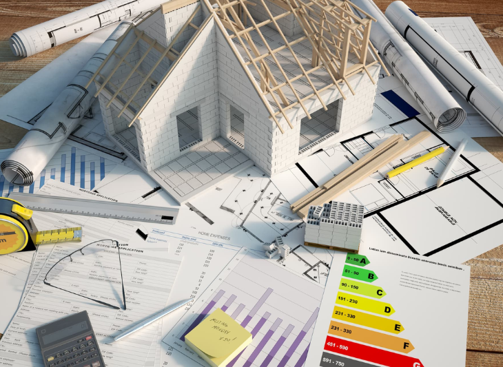 Plan technique d'une maison