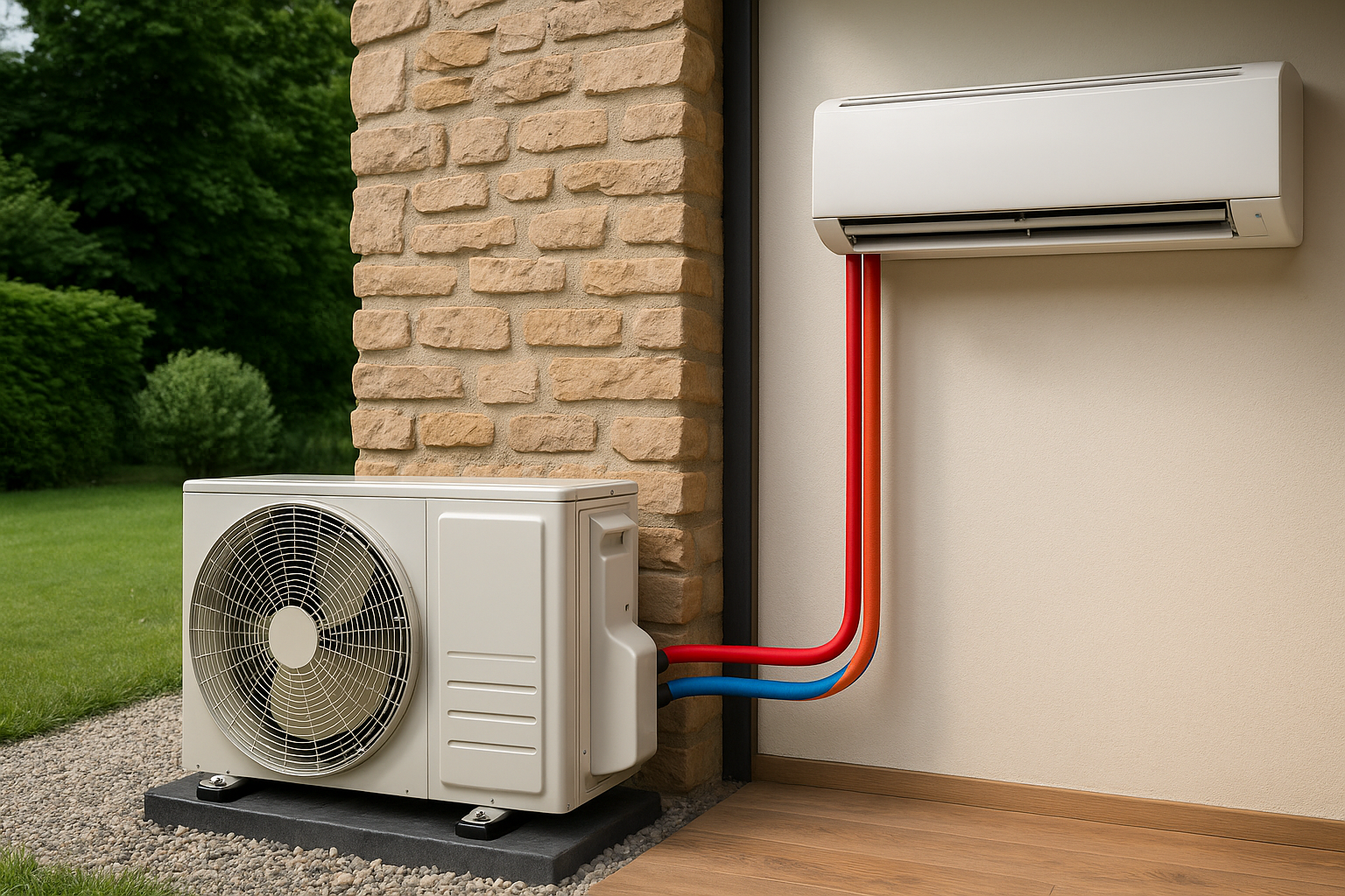 Schéma d'une PAC Air-Air Mono-split