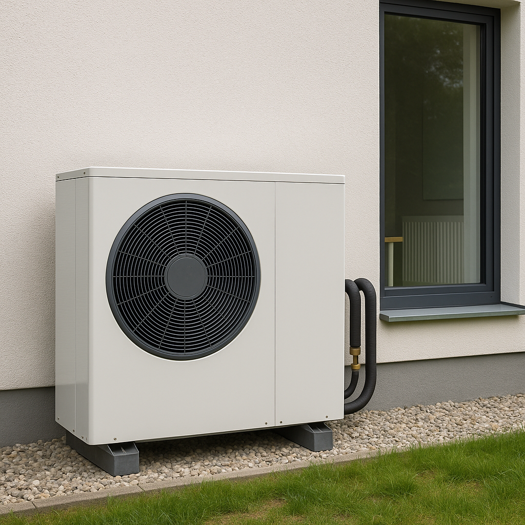 Schéma d'une PAC Air-Eau Monobloc