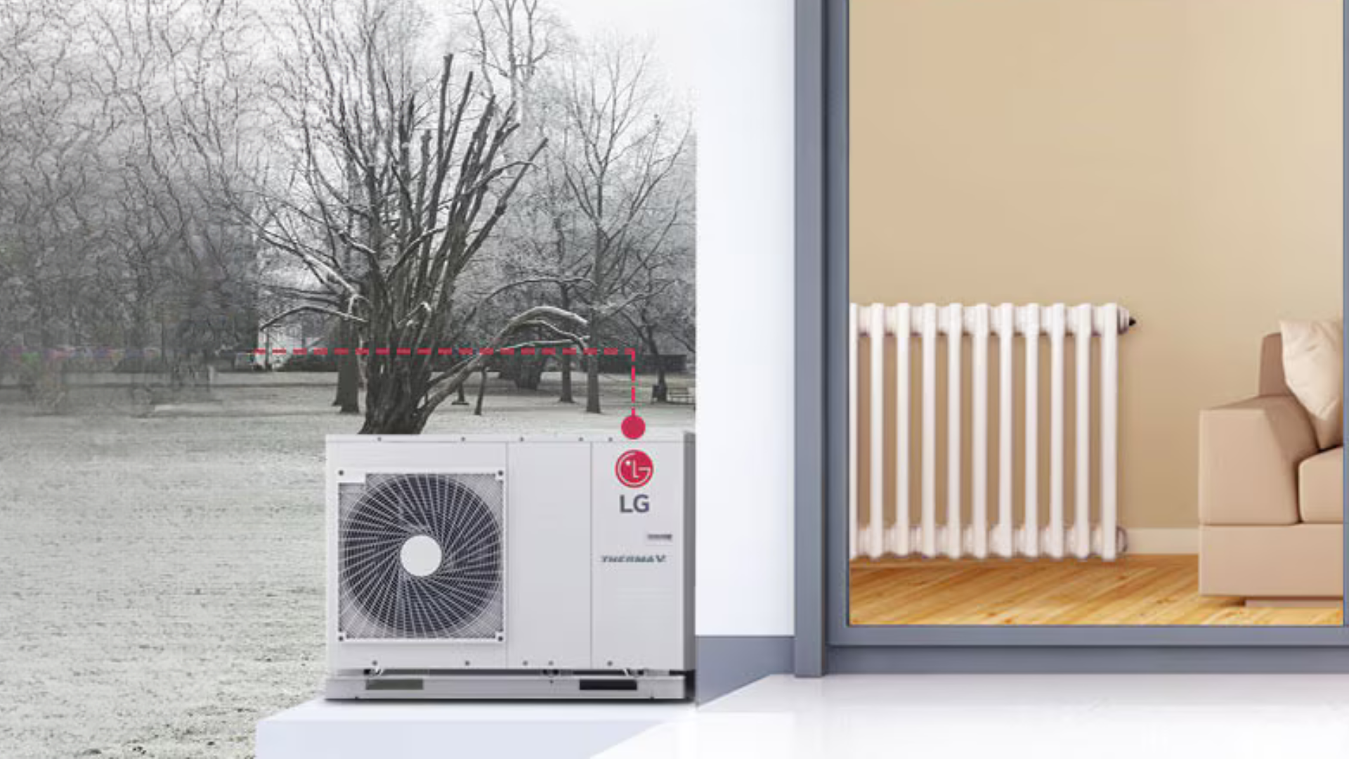 Installation d'une pompe à chaleur air-eau