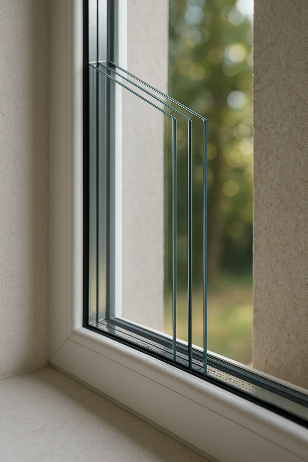 Schéma du triple vitrage haute performance